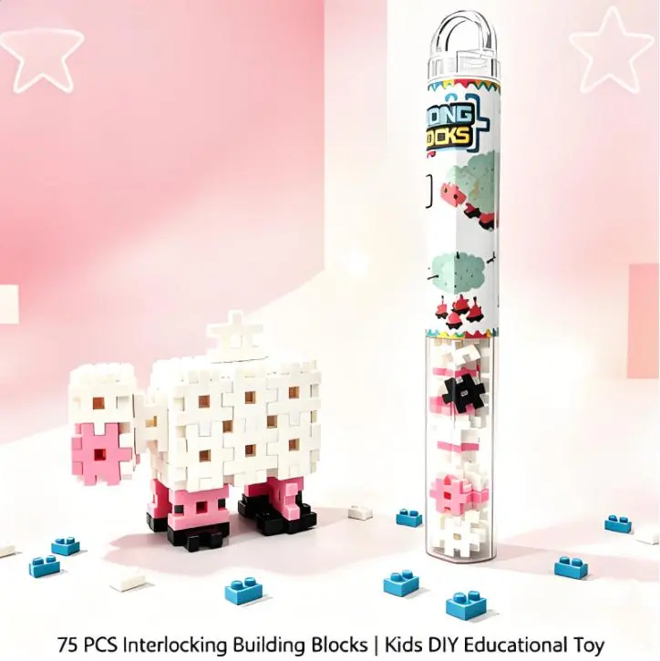 3-Pack Set  75Pcs Mini Animal Interlocking Building Blocks, DIY Desk Decor STEM Toy For Kids