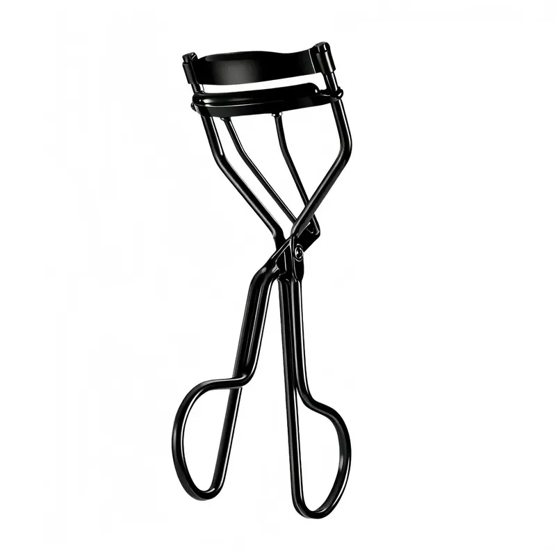 Professional Eyelash Curler with Lash Comb – Pinch-Free, Effortless Curl for a Lash-Lift Effect in Seconds, Perfect for Home or Travel, Grey Black
