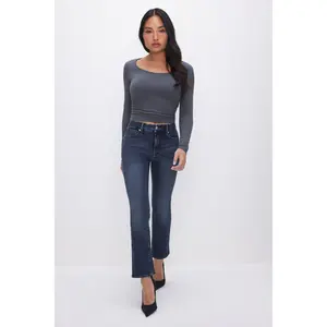 GOOD PETITE STRAIGHT JEANS | BLUE004