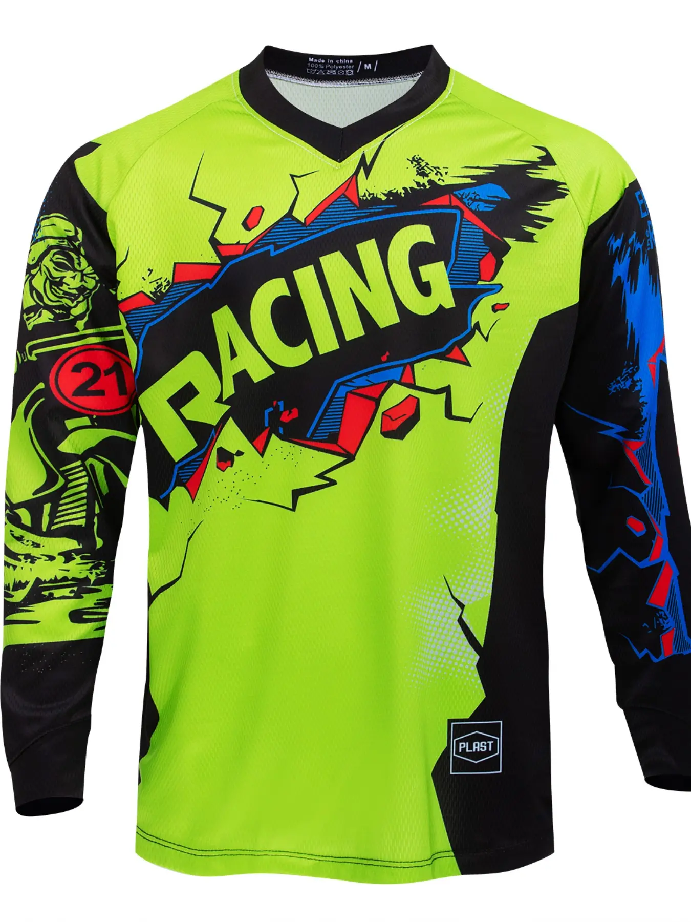 Men's Off-Road Motorcycle Jersey, Sporty Jersey, Team Racing Cycling Clothing, Breathable MOTO Long Sleeve Sports T-Shirt, Sports Top, Breathable Athletic Top, Spring Summer 2026
