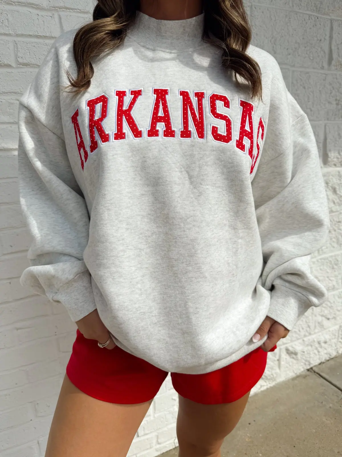 Arkansas Mock Neck Sweatshirt