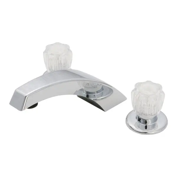 Empire Faucets Mobile Home Garden Tub Filler Adjustable With Plastic Washerless Valves and Clear Handles U-YJW29-E