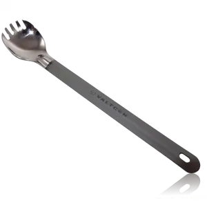 Valtcan Titanium Spork Long Handle Polished Bowl 9in length 17g