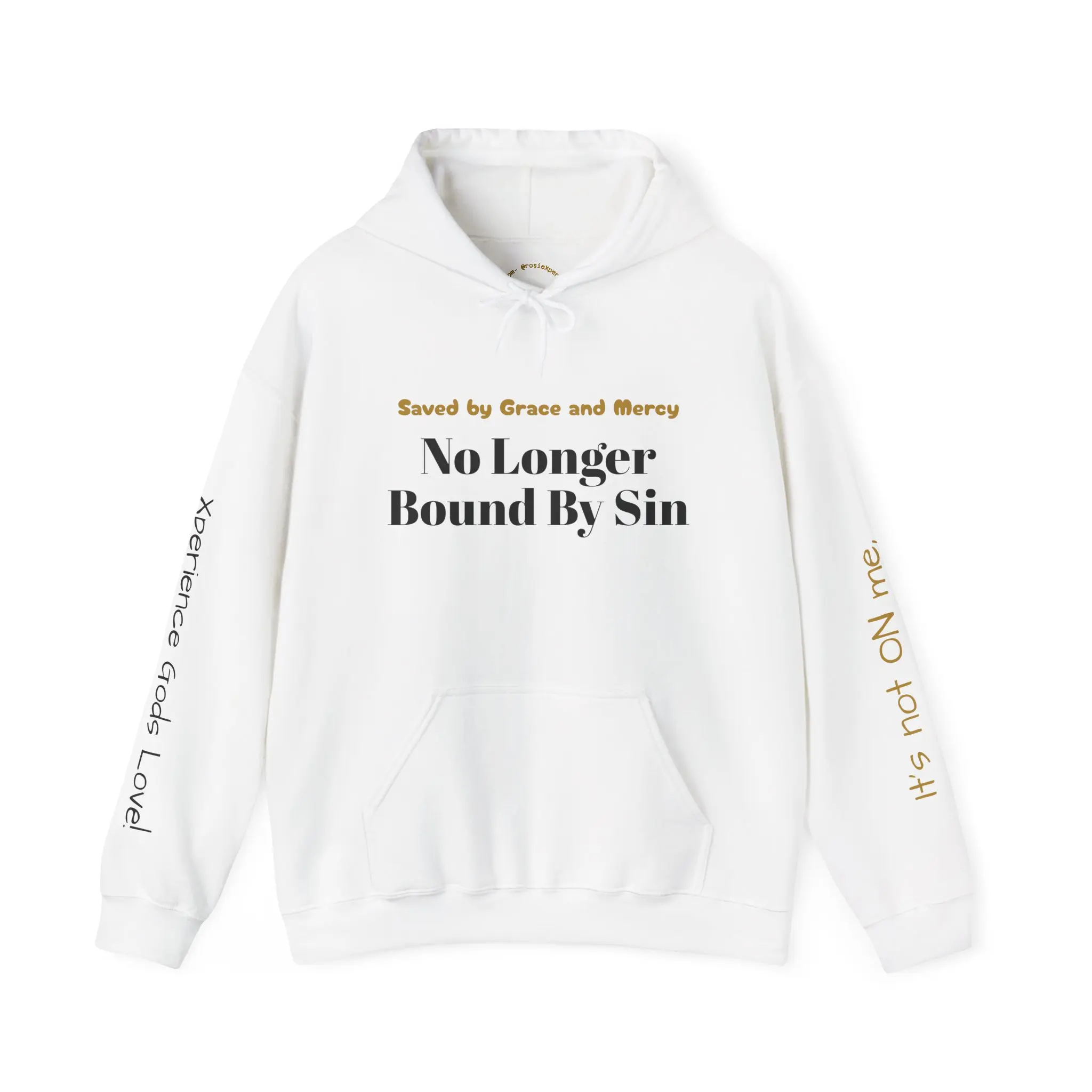 No Longer Bound By Sin Hoodie | Christian Faith Scripture Pullover