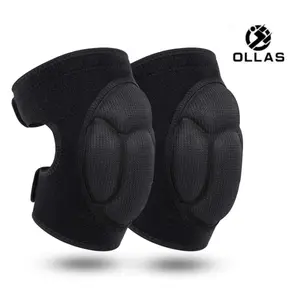 Adult Knee Pads for Gardening, Anti-Slip Collision Avoidance Kneepads with Thick EVA Foam, for House Cleaning, Construction Work, Volleyball, Football Dance Knee Sleeve, 1 Pair (Black)