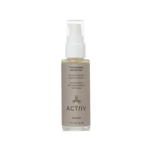 ACTIV Thickening Beard Oil Classic Scent - 1oz Plant-Based Formula for Fuller Thicker Beards Non-Comedogenic US Made Hair Care Smoother