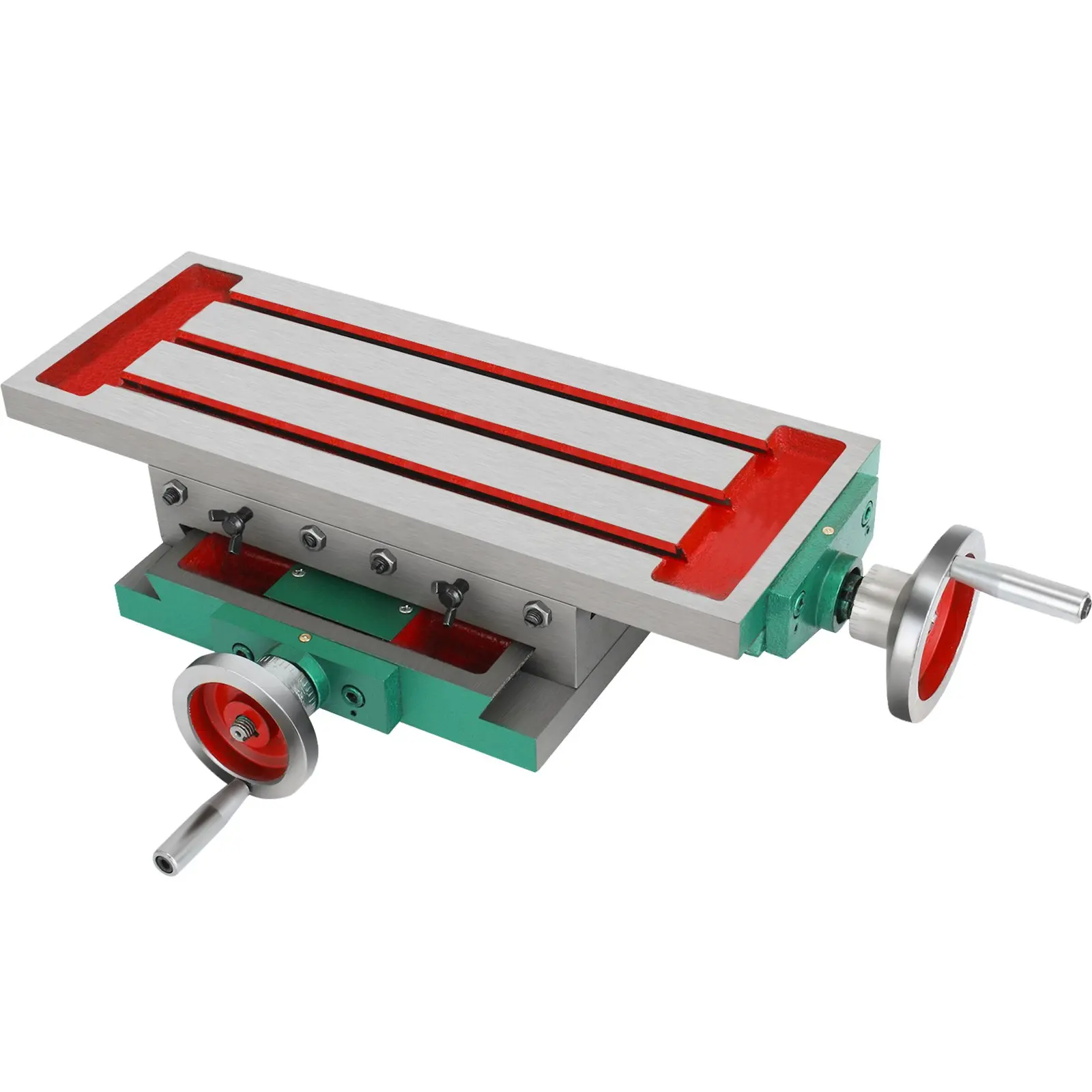 【summerfinds】VEVOR Milling Working Table 17.7 X 6.7 Inch, Compound Milling Machine Work Table 2 Axis 4 Ways Move, Multifunction Milling Working Table Heavy-duty Structure,for Milling and Drilling Machine