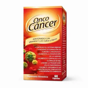 Onco Cancer Suplemento Natural en 60 Cápsulas | Fórmula Herbal con Guanábana & Cúrcuma | Apoyo Integral
