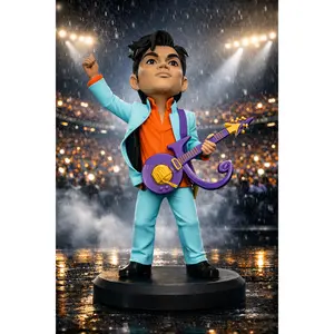 Purple Rain Icon – Music Legend Figurine | High-Quality Caricature Statue (240mm Edition) 🎸