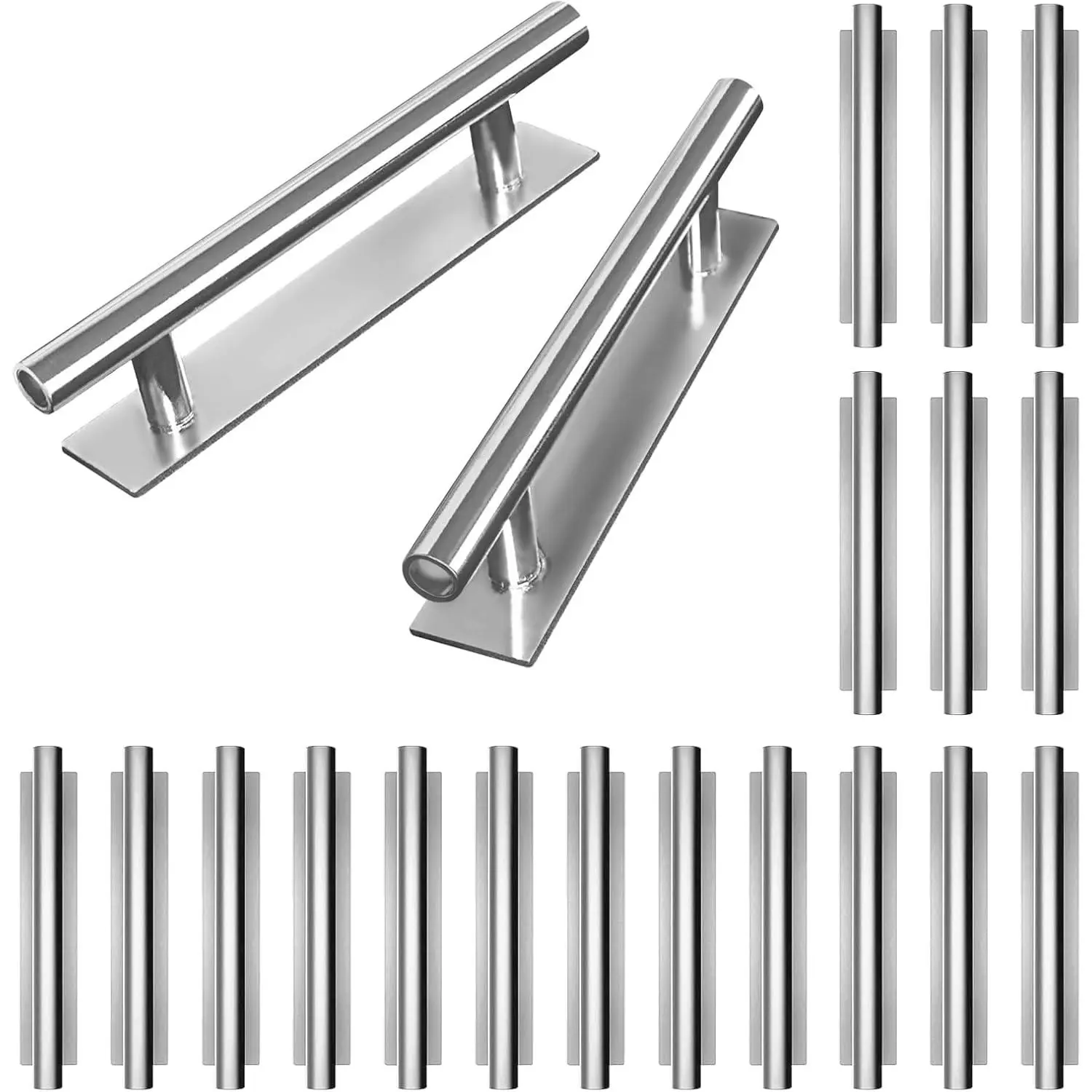 ABS Plastic Hidden Door Handles - Instant-Mount Hardware for Windows, Cabinet Drawers, Wardrobes, Paint-Compatible for DIY Projects, Supplies High-Quality Paints