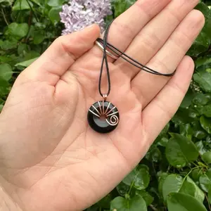 Open Stone Pendant, Elegant Unisex Pendant Design, Practical Gift for Necklaces, Fashion Costume Jewelry Charm