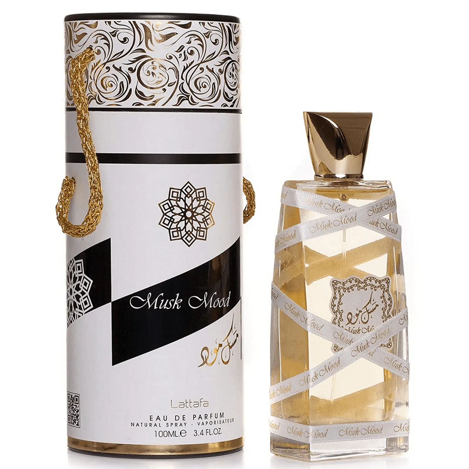 Lattafa Musk Mood for Unisex Eau de Parfum Spray, 3.4 Ounce