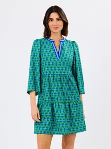 Cooper Dress | Daisy Chain Green