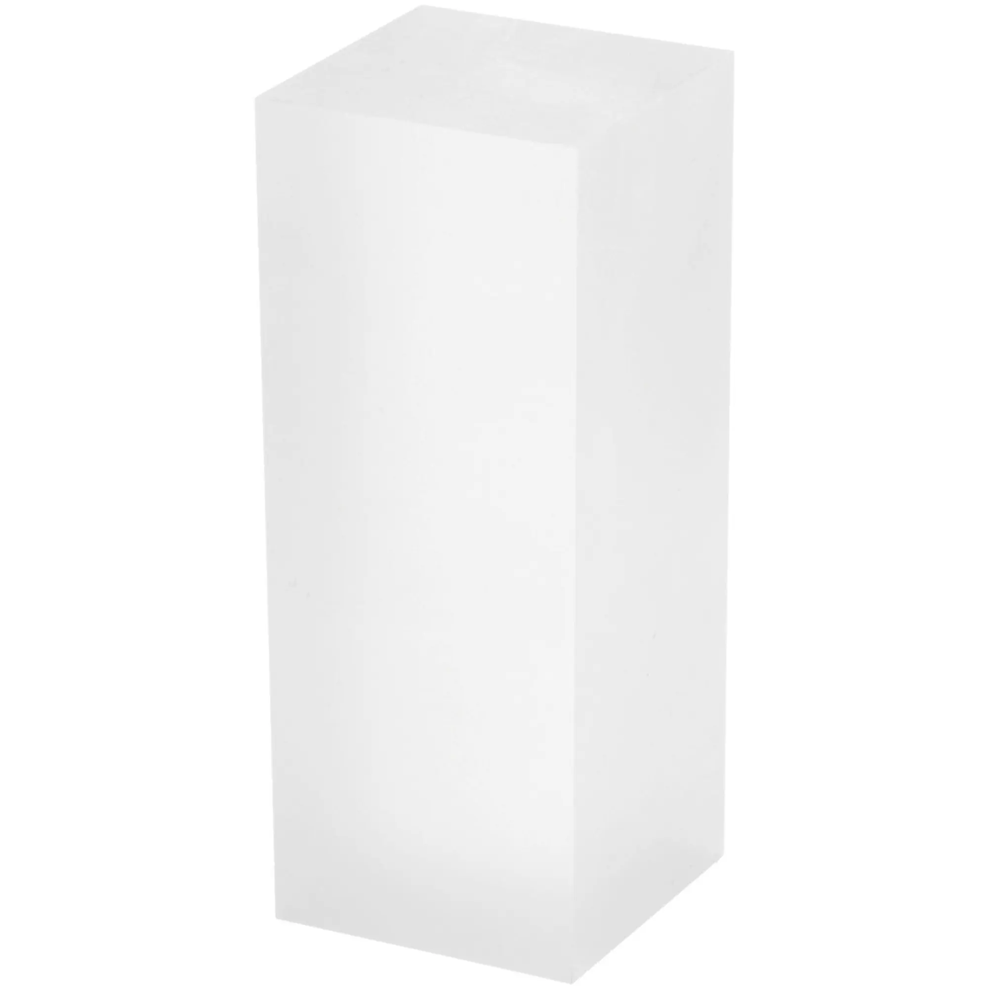 Plymor Frosted Acrylic Rectangular Display Block, 2" H x 2" W x 5" D