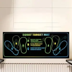 Squat Support Pad with Foot Placement Guide – Non-Slip Foam Platform for Proper Stance in Deadlifts & Squats – Home Gym Leg Workout Mat for Ankle & Knee Support