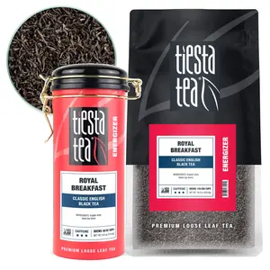 Tiesta Tea Royal Breakfast | Classic English Black Tea | Premium Loose Leaf Blends | High Caffeine Hot & Iced Blend Beverage Nata