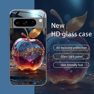 Suitable for [Google Pixel 8 Pro] New high-end glass mobile phone case New business simple electroplated silver glass mobile phone case Affordable anti-fall and anti-fingerprint 995
