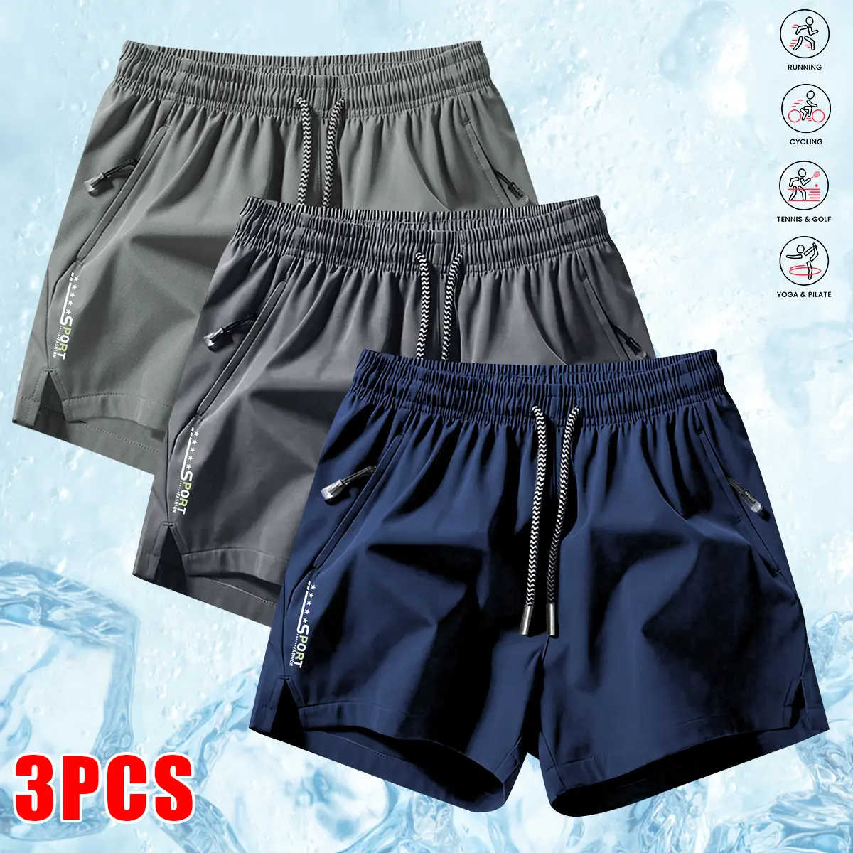 Dark Blue + Dark Gray + Light Gray