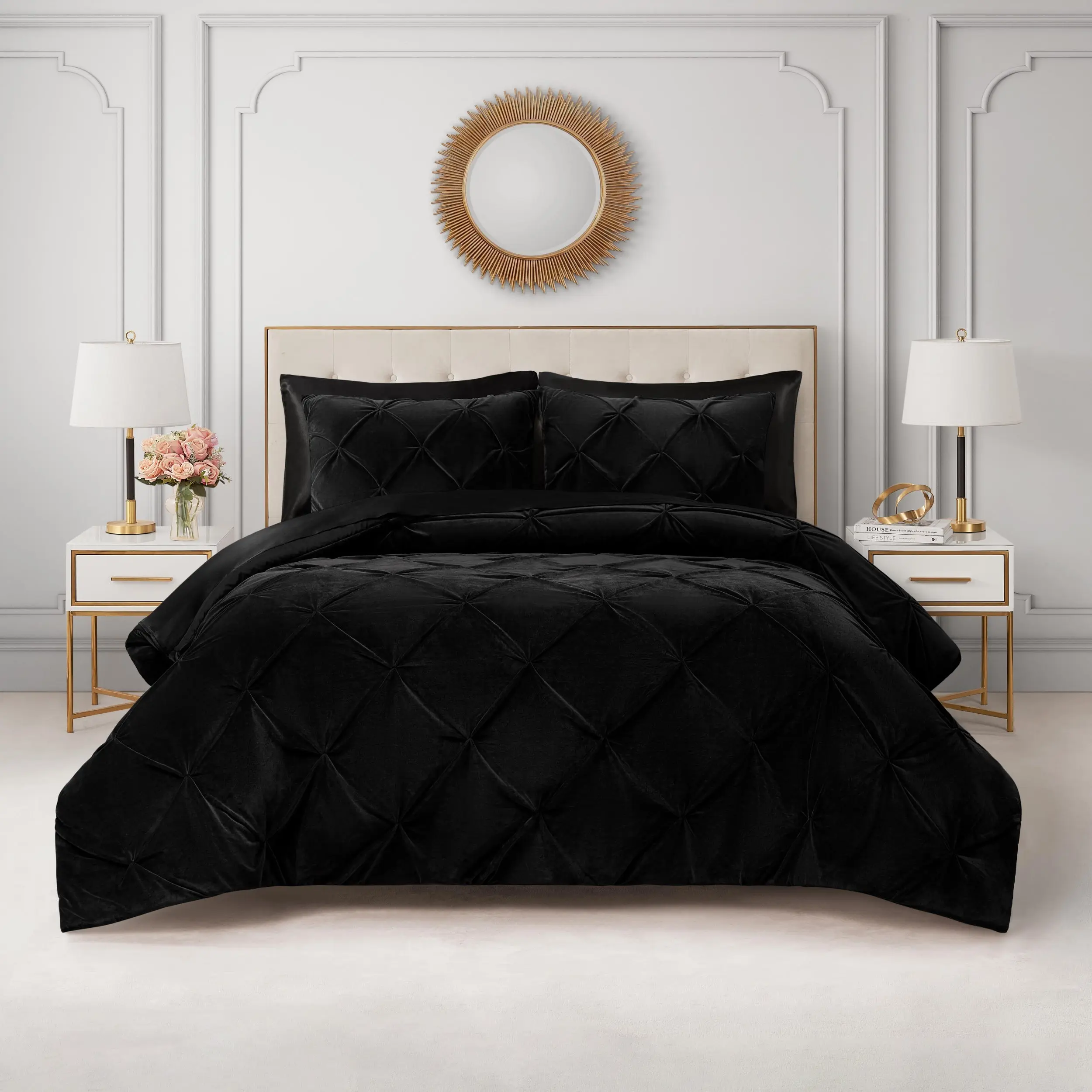 Kiss Pleat Micromink Comforter Set Kiss Pleat Micromink Comforter Set