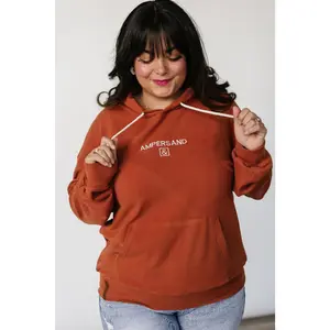 Performance Fleece University Hoodie - Burnt Orange