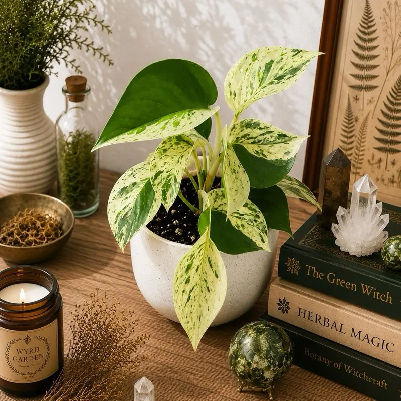 Marble Queen Pothos | High Variegation | Established Starter Plant | 4” Nursery Pot