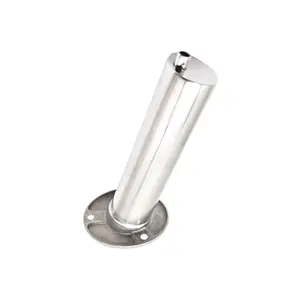 MARINE CITY Flush Mount Rod Holder with Drain 316 Stainless Steel Heavy Duty 15 Degree Angle Corrosion Resistant for Boats Marines and Ships