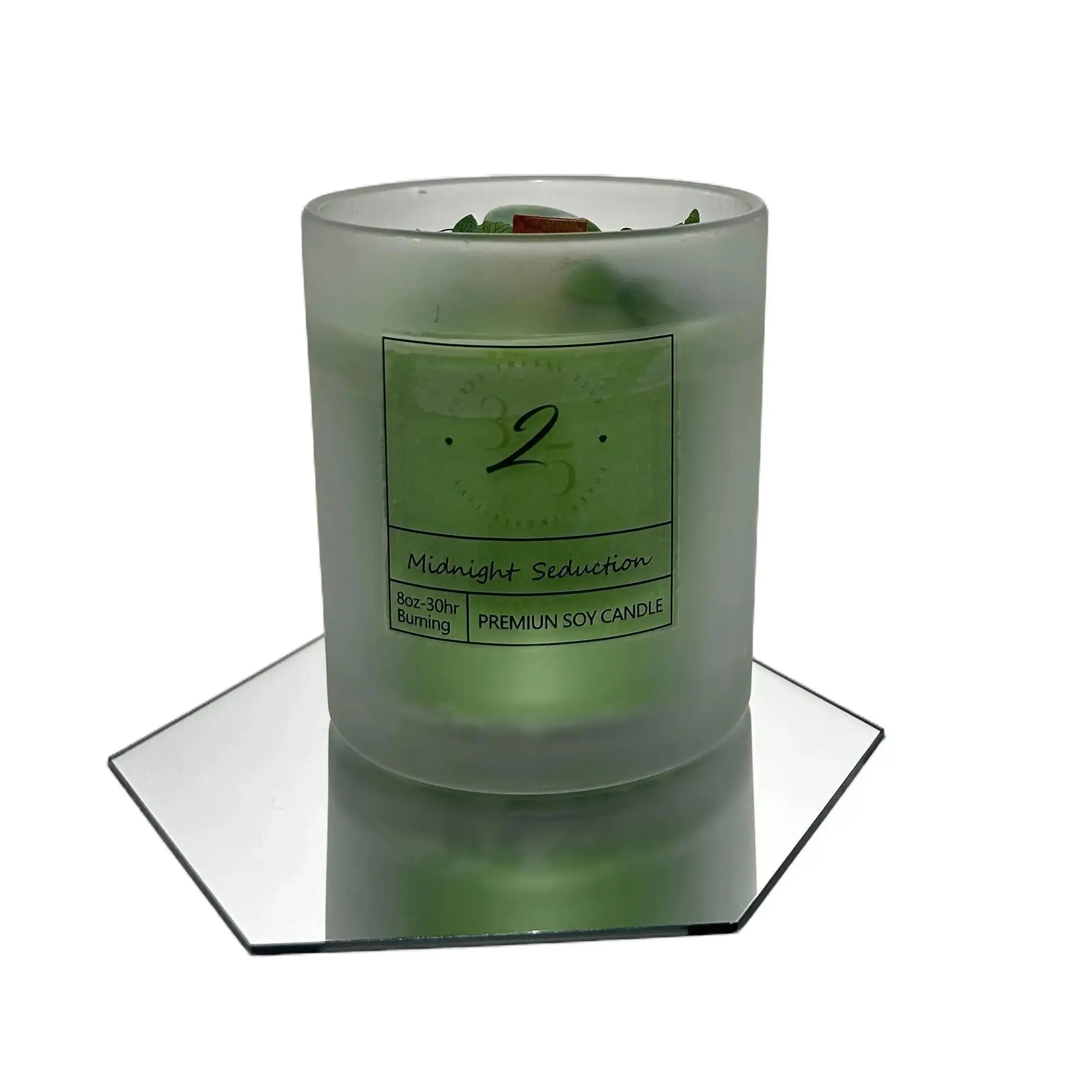 Midnight Seduction Soy Candle with Wooden Wicks - Captivating Aroma for Relaxing Setting