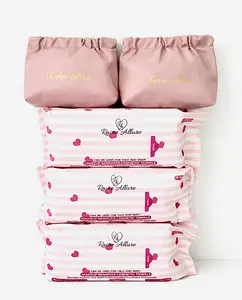 Three Raine Allure Makeup Remover Cosmetic Towel Packs. 200 Uses per Pack!  PLUS TWO On-the-go Travel Bags