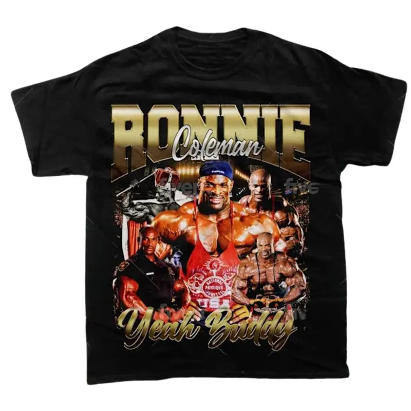 Vintage Ronnie Coleman T-Shirt, Vintage Rapper Tee, Bootleg Shirt, Bodybuilder Clothes, Unisex Gift for Fans Womenswear Tops