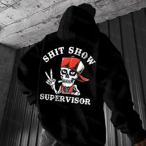 Shit Show Supervisor Skull Print T-shirt, Hoodie & Sweater - Unisex Sizes S-5XL