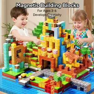 Magnetic Building Blocks Set, Magnetic Construction Set, 500/300PCS, Multifunction Magnetic Tiles Stacking, STEM Montessori Sensory Toys for Kids Ages 4-8, Creative Magnet Cubes Set, Educational Christmas Birthday Gifts