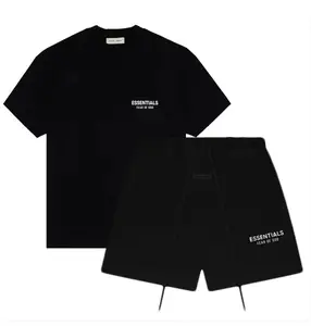 (One Set) Fear of God Essentials Classic Short Sleeve Tee & Shorts (SS25)