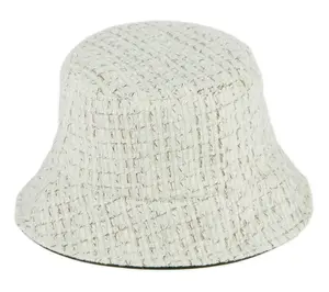 Hadley Wren Reversible Tweed to Faux Leather Bucket Hat