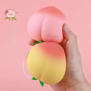 Peach model slow-rebound squeeze toy — can be used for stress relief, finger relaxation, arm exercise, suitable for rehabilitation of arms, peach model finger brace for finger recovery