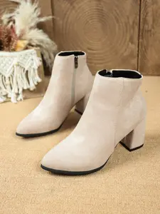 Women's Side Zip Chunky Heel Chelsea Boots, Boots With Zipper, Casual Ankle Boots, Stylish Booties for All-Day Comfort, Perfect for Various Occasions