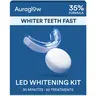 Auraglow Teeth Whitening Kit, LED Accelerator Light, 35% Carbamide Peroxide Teeth Whitening Gel, 20+ Whitening Treatments, Whitens up to 10 Shades in 7 Days