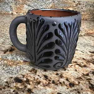 JARRITOS mexican mug clay, Mexican clay cup, MEXICAN cup hand painted Hand made Mexican pottery coffee mugs
