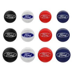 4PCS 56/60/65mm Car Wheel Hub Center Cap Emblem Stickers For Ford Focus 2 3 4 MK2 MK3 MK4 ST F150 Mondeo Fiesta Fusion Ranger Mustang Shelby Kuga Edge Explorer Ecosport Transit Escape Sticker For Cars