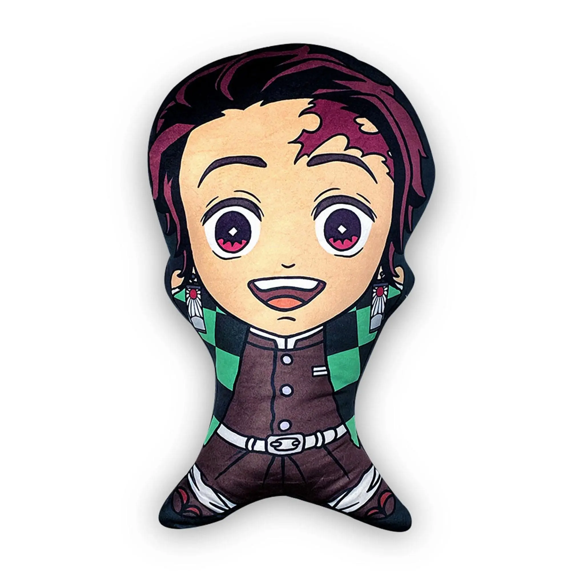 Demon Slayer Tanjiro Soft Stuffed Character Pillow, 20-in PAL-O Icon, Bedroom Room Decor Accessory (Toys & Hobbies), Officially Licensed, Anime Character Plush Stuffed Toys