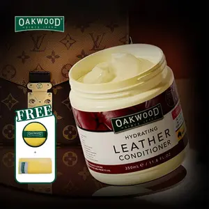 OAKWOOD Hydrating Leather Conditioner | Fix Dry/Cracked Leather (Sofas, Bags, Car Seats) #LeatherCareHacks