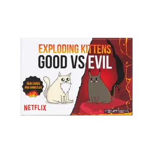Exploding Kittens: Good vs. Evil - A Hilarious Card Game Inspired by the Hit TV Series - Family-Friendly Fun for Kids & Adults - Ages 7+
