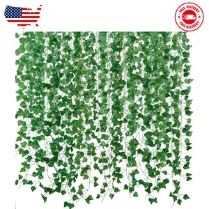 Fake Vines for Room Decor(12 Pack 84 Feet) Aesthetic Artificial Plant Ivy Leaves Hanging Greenery Garlands