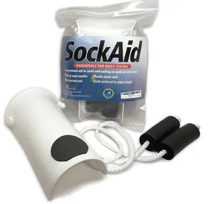 RMS Deluxe Sock Aid - Socks Helper with Foam Handles (for Regular Socks)