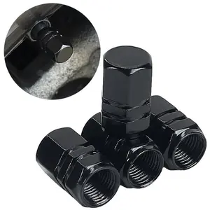 Solid Color Car Tire Valve Cap, Wheel Air Dust Cap, Tyre Rim Stem Cover, Aluminum Alloy Car Tire Valve Cover, Universal Auto Tire Valve Caps, Waterproof Car Styling Decor Vehicle Accessories, Auto Parts