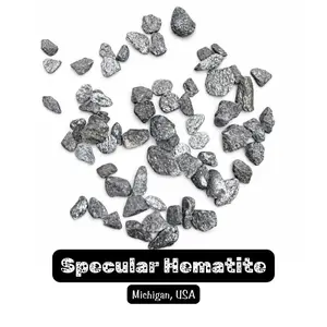 GEM JAR Specular Hematite - Several pcs - Natural Specularite from Michigan