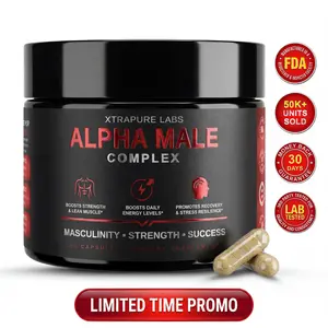 Alpha Male Complex – Clinically Dosed High Potency Men's Health Supplement | Tongkat Ali, Shilajit, Turkesterone & More