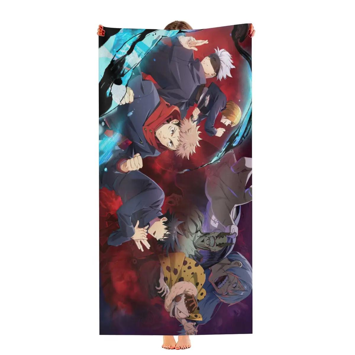 Jujutsu kaisen Beach Towel Gift for Boys 30"x60" Quick Drying Microfiber