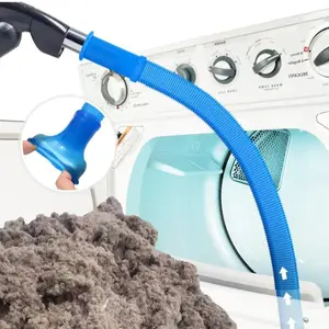 Sealegend Dryer Vent Cleaner kit Dryer Lint Vacuum Attachment with Stretch Universal Connector, Dryer Vent Cleaning Tool Vacuum Hose Lint Remover, Blue