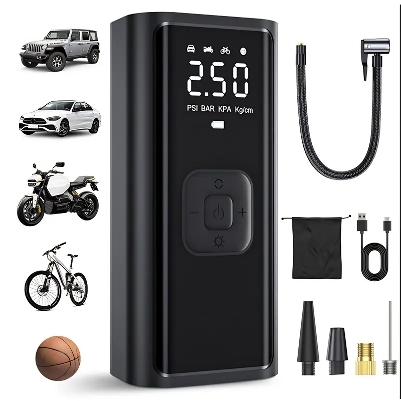 Wireless Air Pump 150psi, Cordless Tire Inflator, Automotive Tire Inflator, Portable Electric Vehicle Tire Inflator for Car, Bicycle, Motorcycle, Mini Air Compressor, Tire Air Injector, Tire Inflation Tool