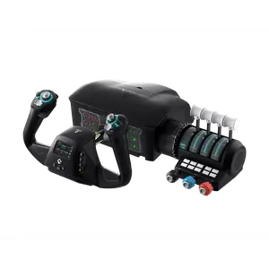 Turtle Beach VelocityOne Flight Universal Control System - Yoke Handle, Throttle Quadrant, Trim Wheel & Rudder Controls